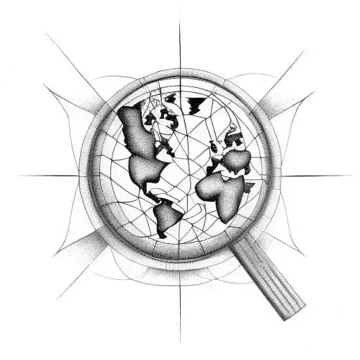 globe  tattoo design idea