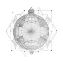 globe  tattoo design idea