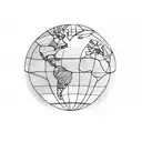 globe  tattoo design idea