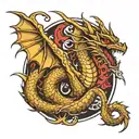 King Ghidorah tattoo design idea