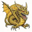 King Ghidorah tattoo design idea