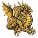 King Ghidorah tattoo design idea