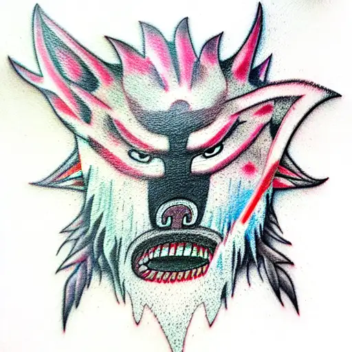 princess Mononoke  tattoo design idea