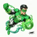 Green Lantern tattoo design idea