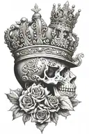 Heavy is the crown tattoo design idea