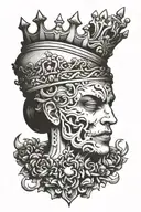 Heavy is the crown tattoo design idea