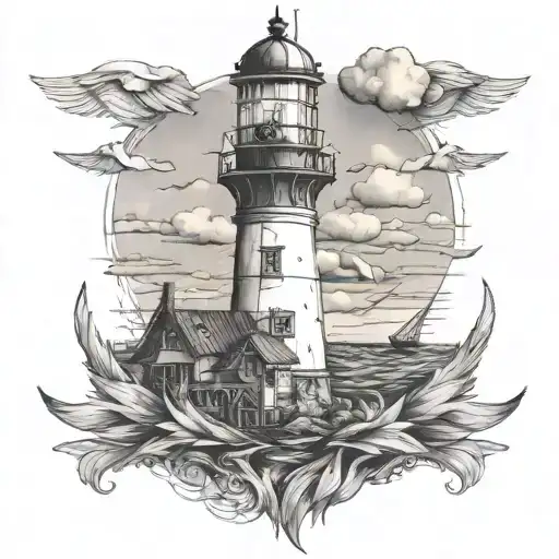 lighthouse | Lighthouse tattoo, Geometric tattoo, Tattoos