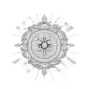 sri lankan yaka  tattoo design idea