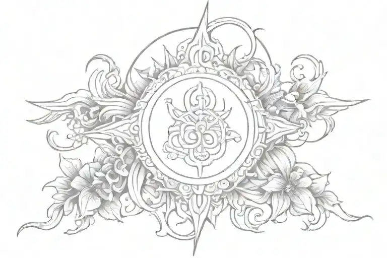 Blessed tattoo design idea