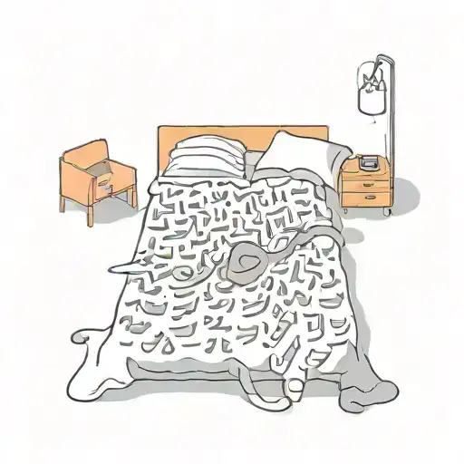 "WHERE DID YOU SLEEP LAST NIGHT" in the shape of a question mark  tattoo design idea