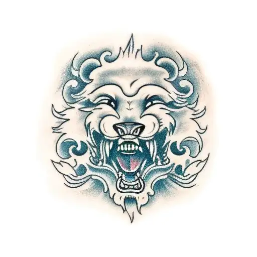 Foo Dog tattoo design idea