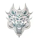 Foo Dog tattoo design idea