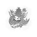 420 kush weed tattoo design idea