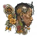 Utopia travis scott floating tattoo design idea