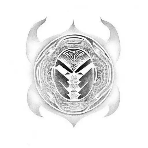 Hawaiian tribal sleeve  tattoo design idea