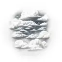 heavenly clouds tattoo design idea