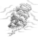 heavenly clouds tattoo design idea