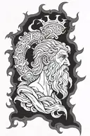 zeus tattoo design idea