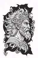 zeus tattoo design idea