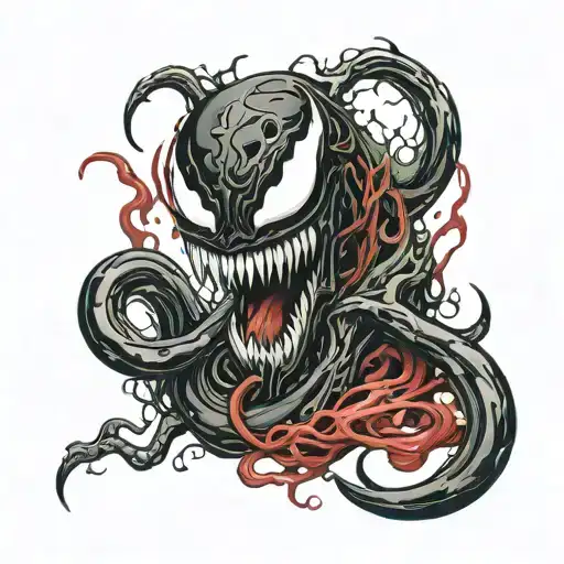 venom carnage tattoo design idea