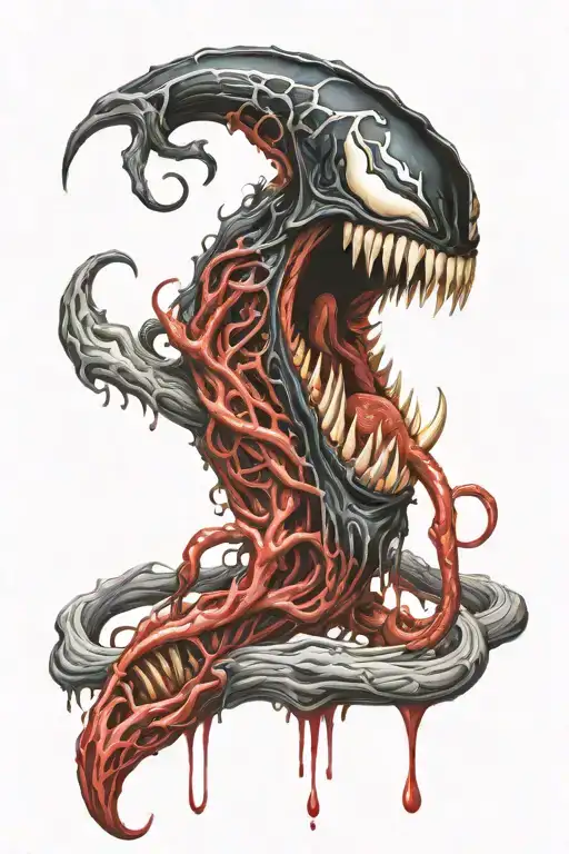 venom carnage tattoo design idea