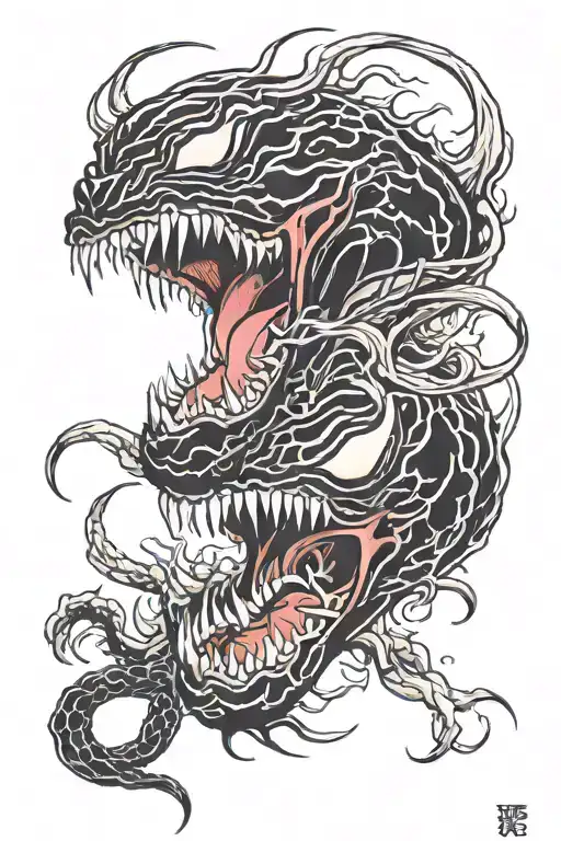 venom carnage tattoo design idea