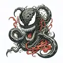 venom carnage tattoo design idea