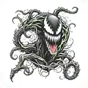 venom carnage tattoo design idea