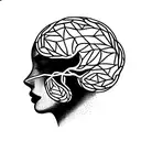 artificial neural networks branching into brain neural networks tattoo design idea