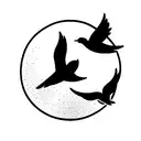 swift bird tattoo design idea