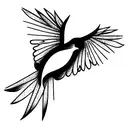 swift bird tattoo design idea