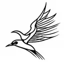 swift bird tattoo design idea