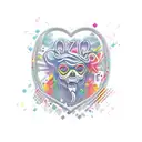 corazón formado con las letras C F M tattoo design idea