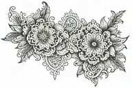 eyelet lace patterns tattoo design idea