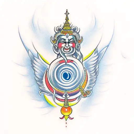 Brahma Vishnu Shiva  tattoo design idea