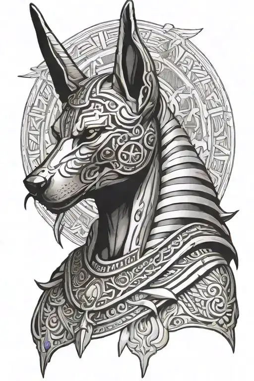 Anubis tattoo design idea