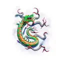 jade dragon tattoo design idea