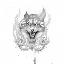 2005 date vertical with shadows around tattoo design idea