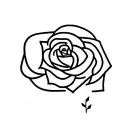 Rose + snake + necklace tattoo design idea