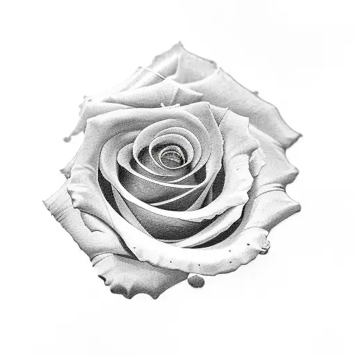 Semicolon Rose tattoo design idea