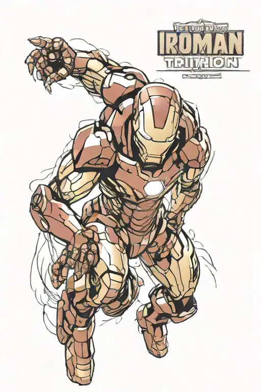 ironman triathlon tattoo design idea