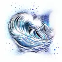 Ocean Wave tattoo design idea