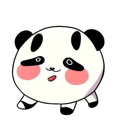 panda samurai tattoo design idea