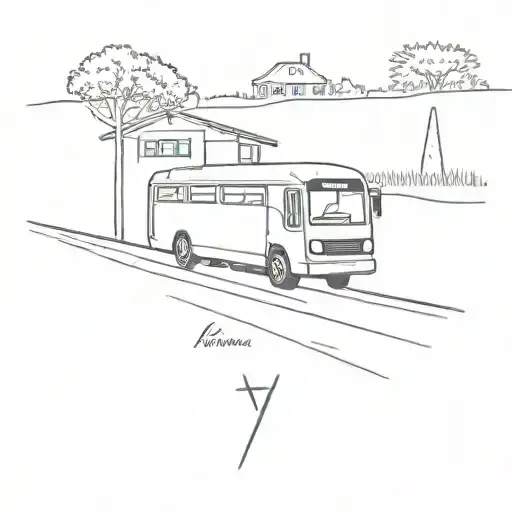 Bus, Train, House, HGV tattoo design idea
