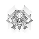 bosque y libros  tattoo design idea