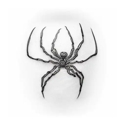  spider silk on elbow tattoo design idea
