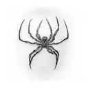  spider silk on elbow tattoo design idea