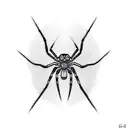  spider silk on elbow tattoo design idea