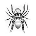  spider silk on elbow tattoo design idea
