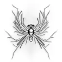word a.c.a.b in spider silk  tattoo design idea